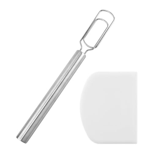 12” Danish Dough Whisk for Sourdough Starter,with Dough Scraper,Stainless gallery