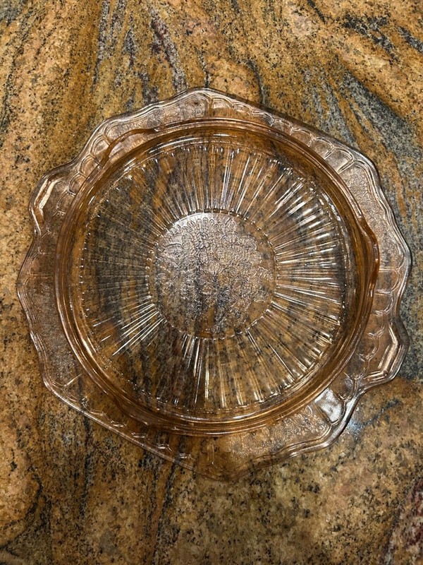 Anchor Hocking Pink Depression Glass Cake Plate One Size gallery