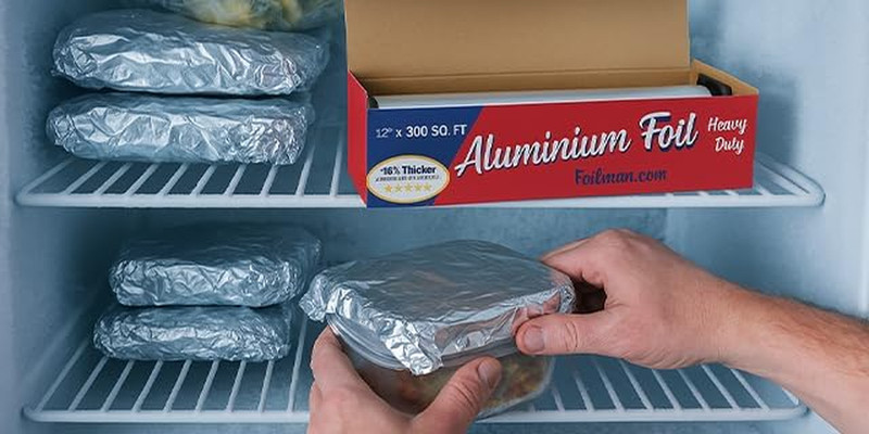 Thick & Heavy Duty Aluminum Foil Roll with Sturdy Corrugated Cutter Box, Food Sa gallery