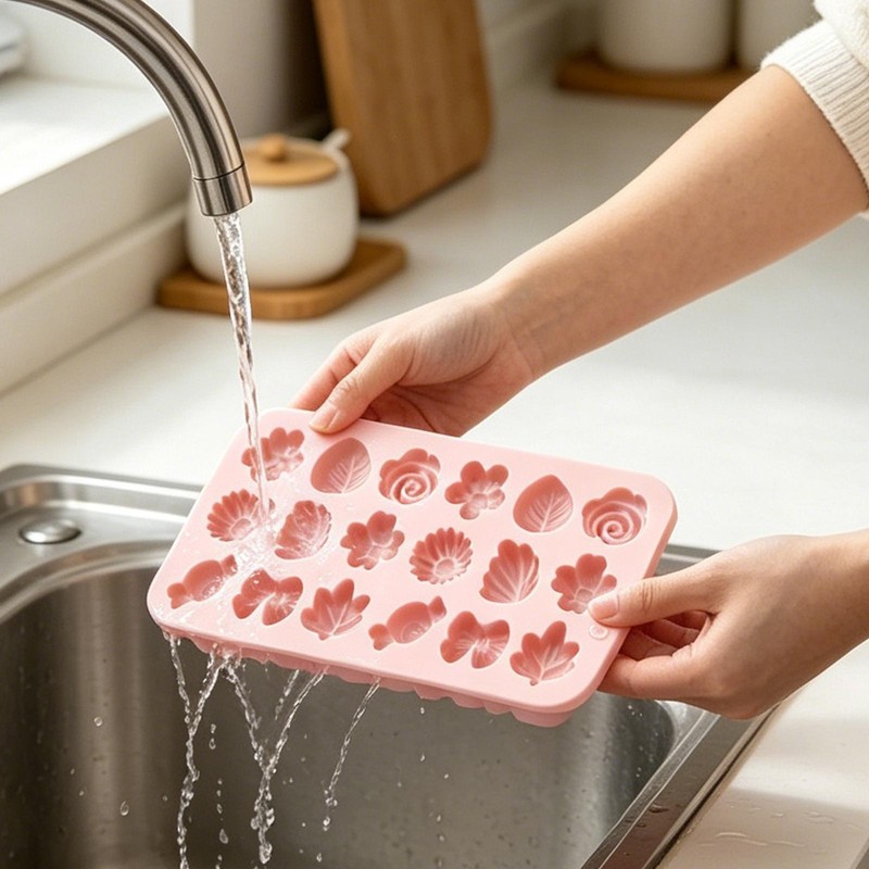 Chocolate Flower Molds 2 Piece Food Grade Kitchen Tools Silicone Flower Mold gallery