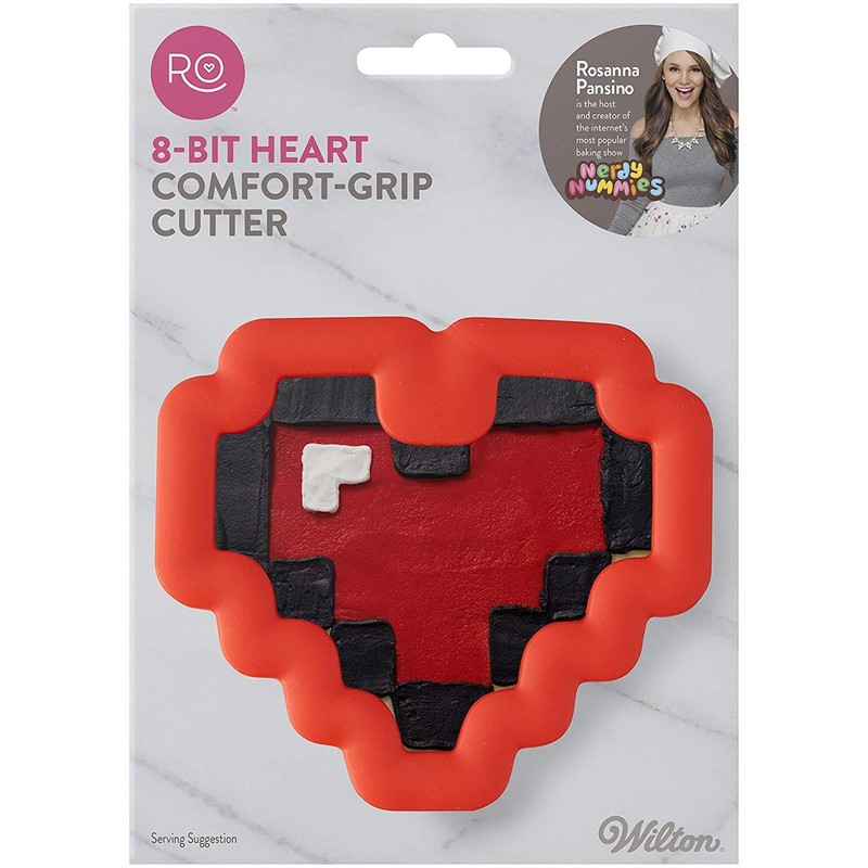 #A1 Valentine’s Day Wilton 8-Bit Heart Comfort-Grip Cookie Cutter NEW