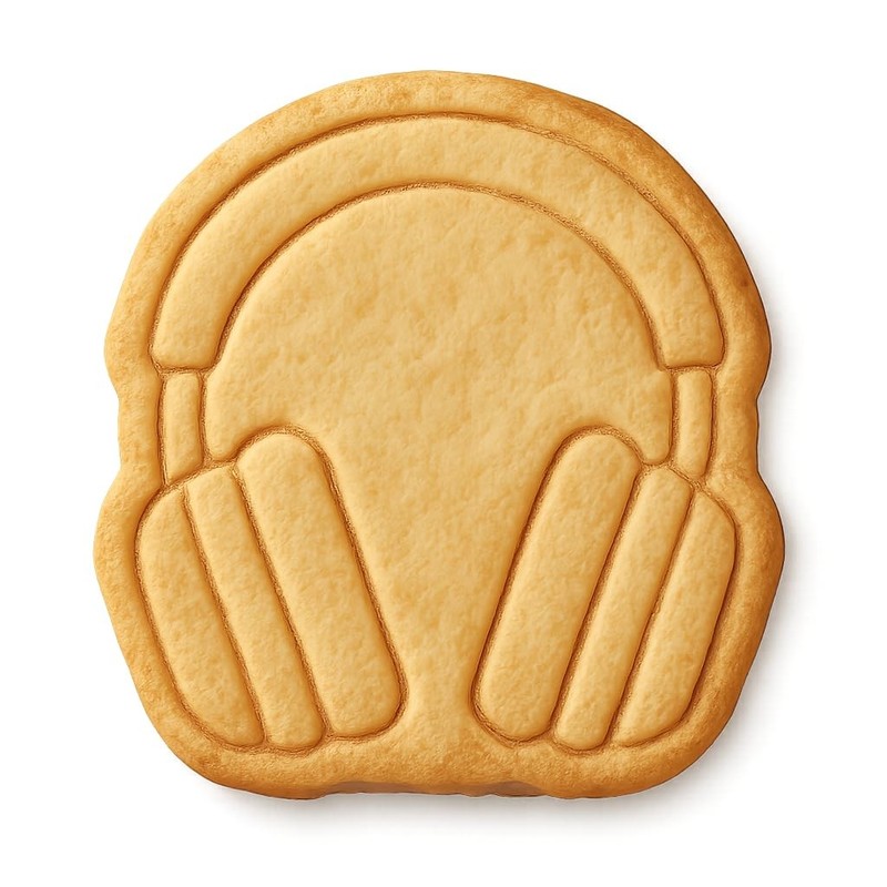 Studio Headphone Cookie Cutter & Stamp, Fondant & Clay – 3.8×4″
