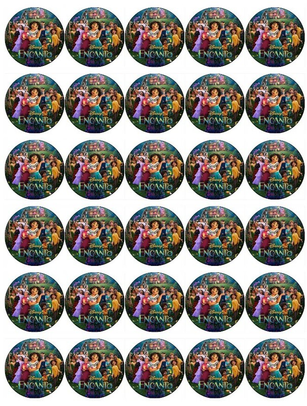30x Encanto Disney Cupcake Toppers Edible Wafer Paper Fairy Cake Toppers