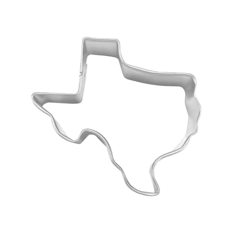 1 Dozen 12 Mini Texas State 1.75'' Cookie Cutter Party Favors Metal College Foot gallery
