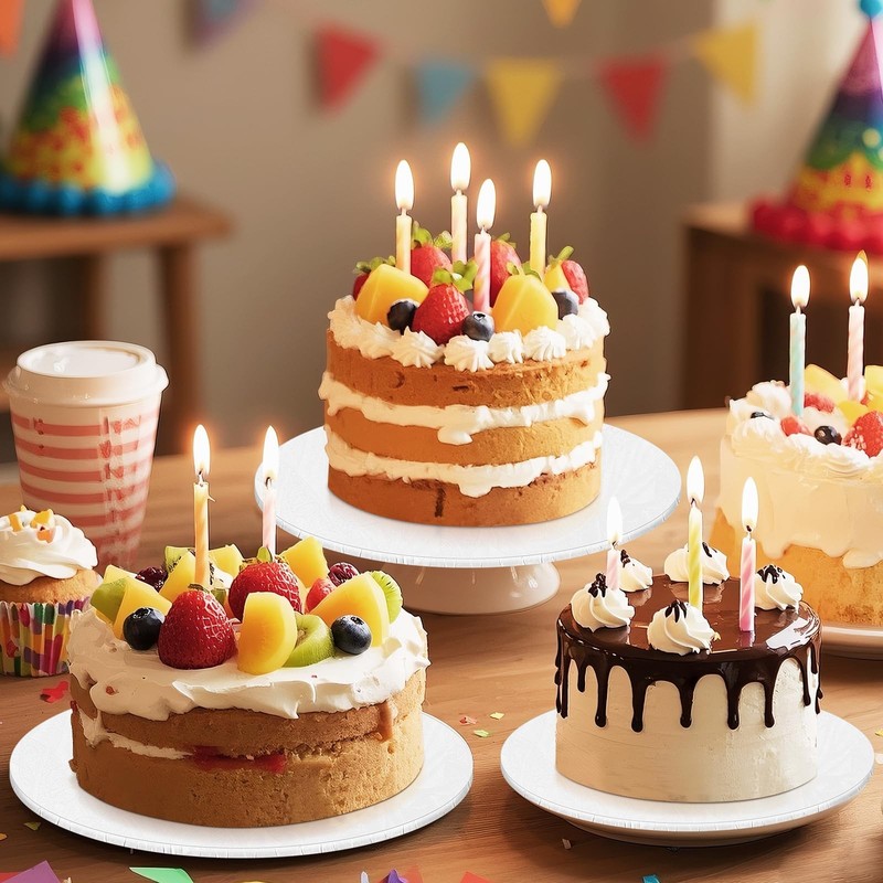 14 Inch Cake Drum, Cake Boards 14 Inch Round, 1/4" White 8in 10in 12in 14in C... gallery