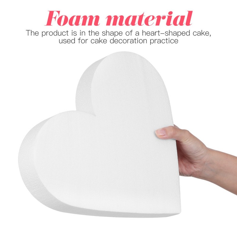 Foams Cake Model Heart-shaped Cake Model Baking Dummy rotating cake stand gallery
