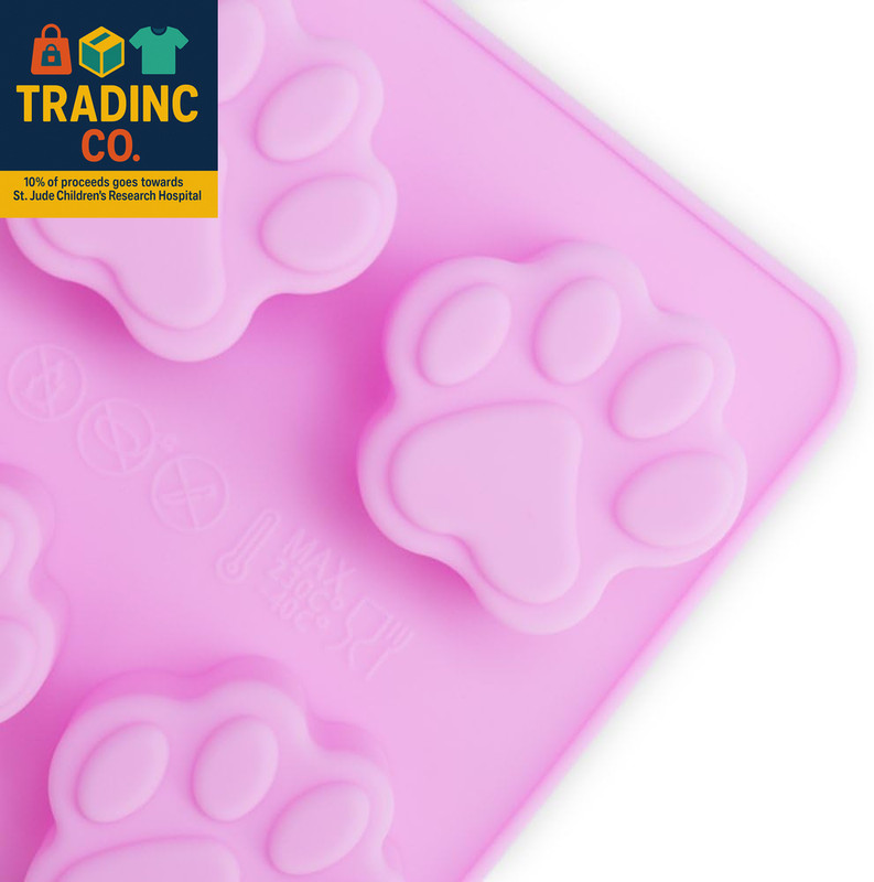 Puppy Dog Paw and Bone Silicone Molds, Non-Stick Food Grade Silicone Molds for C gallery