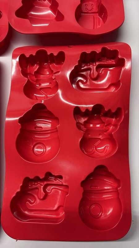 6PCS Jelly Mold Set Silicone Soap Molds Cake Puck Mold Set BPA Free for Jelly, H gallery