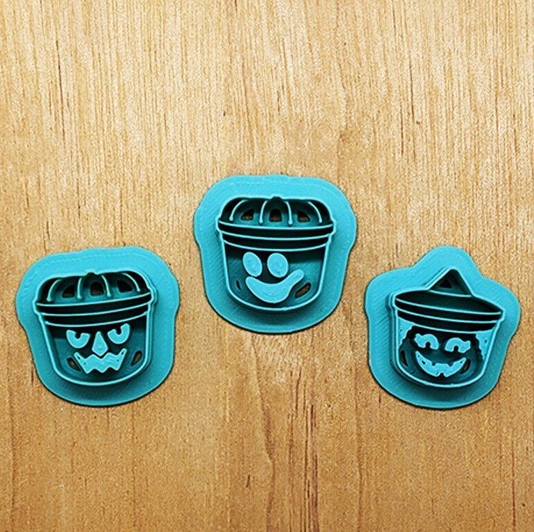 3 Piece Happy Meal Halloween Pail Cookie Cutter Set, 1 in to 6 in Size Options