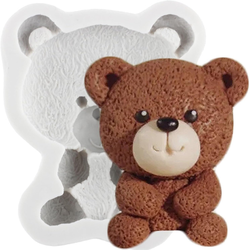 Bear Silicone Fondant Mold Teddy Bear Silicone Mold Bears Candy Chocolate Molds