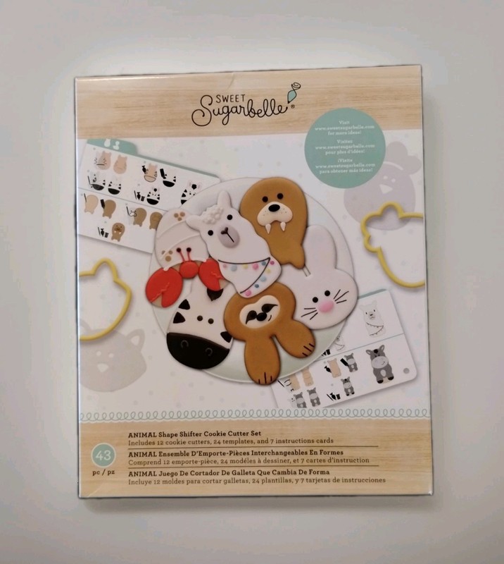 Sweet Sugarbelle Animal Shape Shifter Cookie Cutter Set, 43 pieces – NEW
