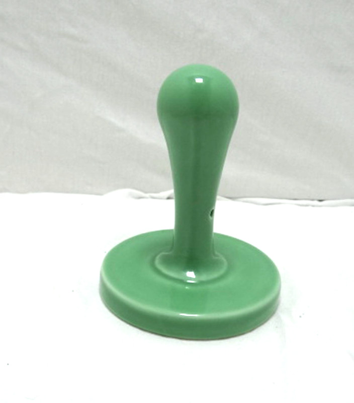 HOME ❤️ MADE Heart Love Cookie Press Ceramic Glazed Mint Green 3” Wide Handle