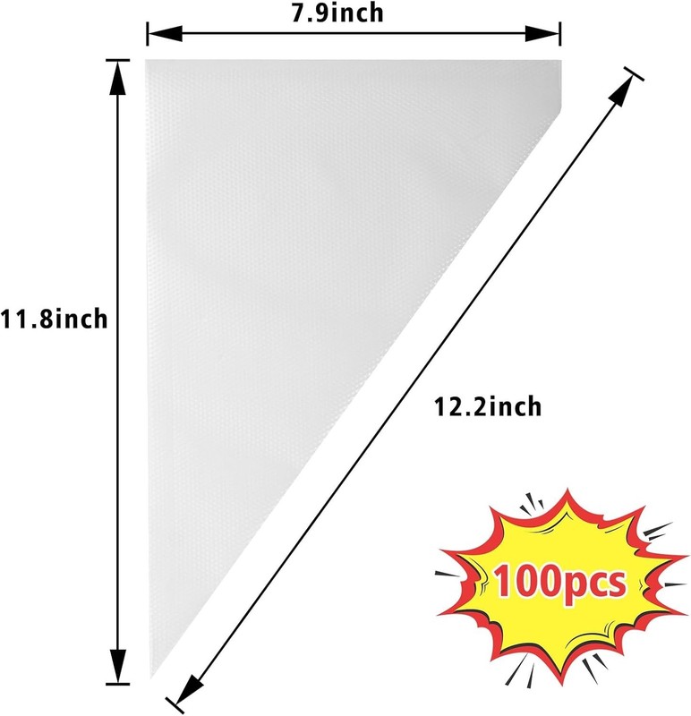 Cake Decorating Piping Bags 100pcs Disposable Non Slip Thick Frosting gallery