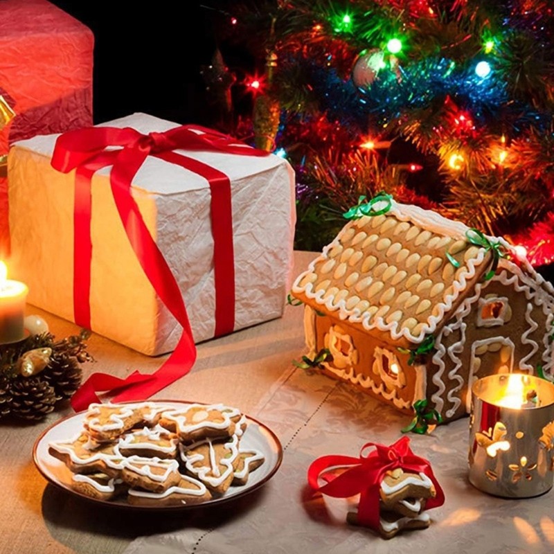 28pcs Stainless Steel Cookie Cutters Gingerbreads House Biscuit Baking Molds gallery