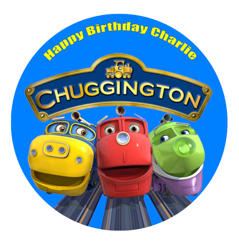 Chuggington Edible Icing Cake Topper Birthday Cake Train Decorations (3 Sizes)