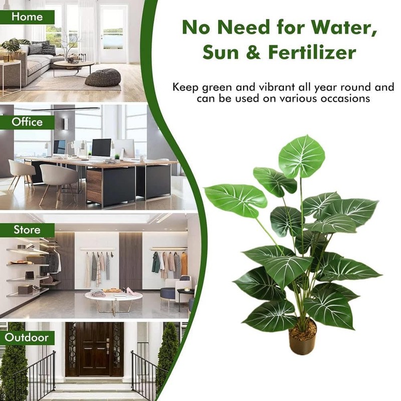 Kirifly Fake Plants 40 Artificial Anthurium Tree Plant Indoor 18 Trunks Faux gallery