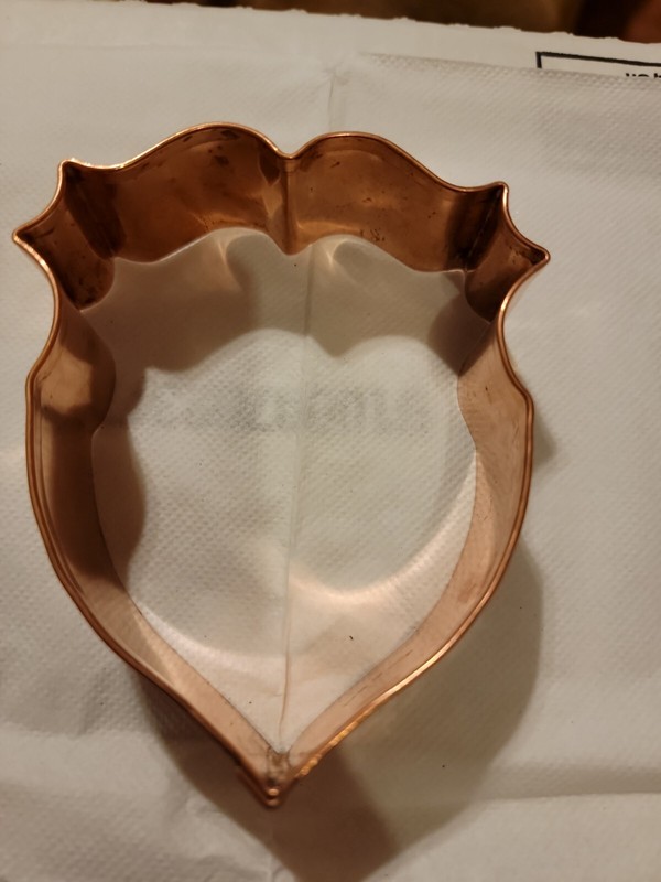 BRAMAN Heavy Copper Crest Shield Cookie Cutter
