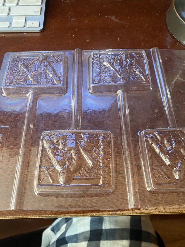 Hockey Lollipop Candy Molds Set of 3 Excellent Condition gallery