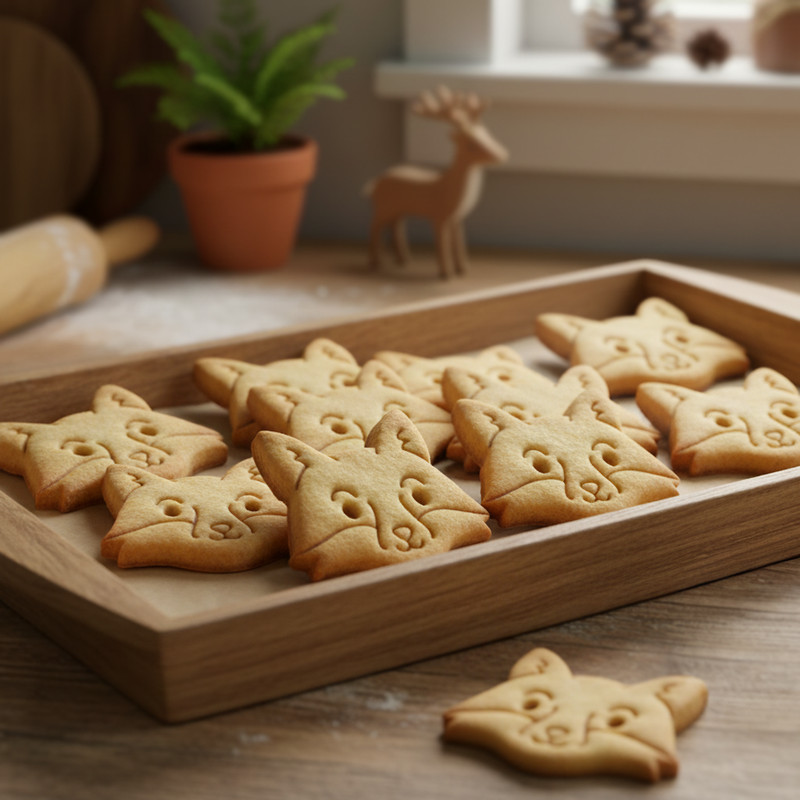 Set of 3 Cute Woodland Critters Cookie Cutters: Baby Fox, Bear, and Raccoon gallery