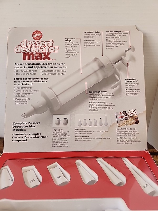Wilton Dessert Decorator Max Kit With Recipes & Instructions Never Used gallery