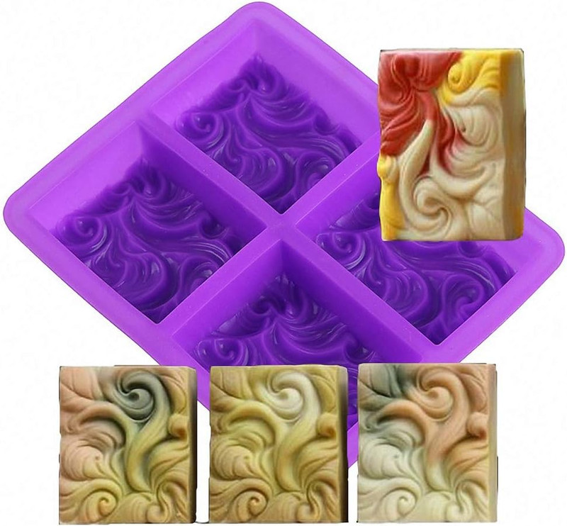 Ocean Wave Soap Mold Sea Wave Silicone Cake Baking Pan Jelly Pudding Mousse Moul