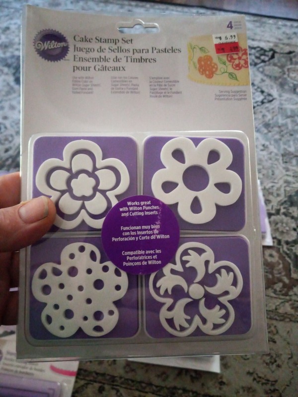 Wilton Cake Stamp Fondant cut press Texture Press Decorating LOT of 10-4 New gallery