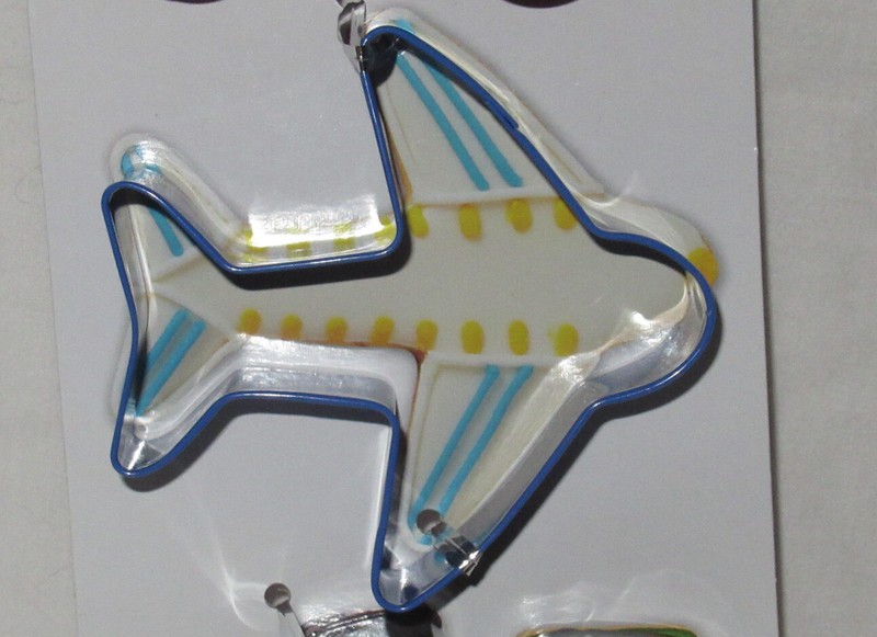 Wilton 3-piece Cookie Cutter Set Cutters Metal TRANSPORTATION Plane, Train, Car gallery