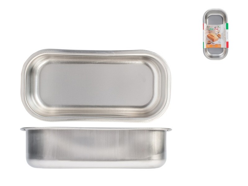 Nonstick Stainless Steel Plumcake 18/10 Cm 25X11