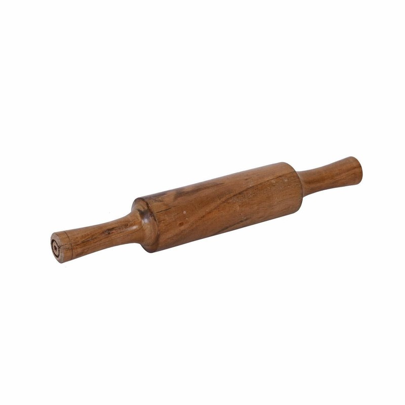 Wooden Belan Handmade Rolling Pin Roti Papad Chapati Maker Roller Kitchen Uses gallery