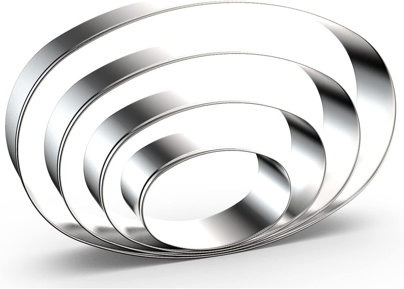 Pill Capsule Long Oval Cookie Cutters - 5 Inch, 4 Inch, 3 Inch, 2 Inch - Geometr gallery