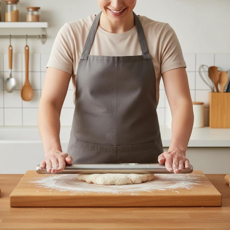 Stainless Steel Rolling Cylinder Non-Stick Kitchen Utensil Contemporary Design gallery