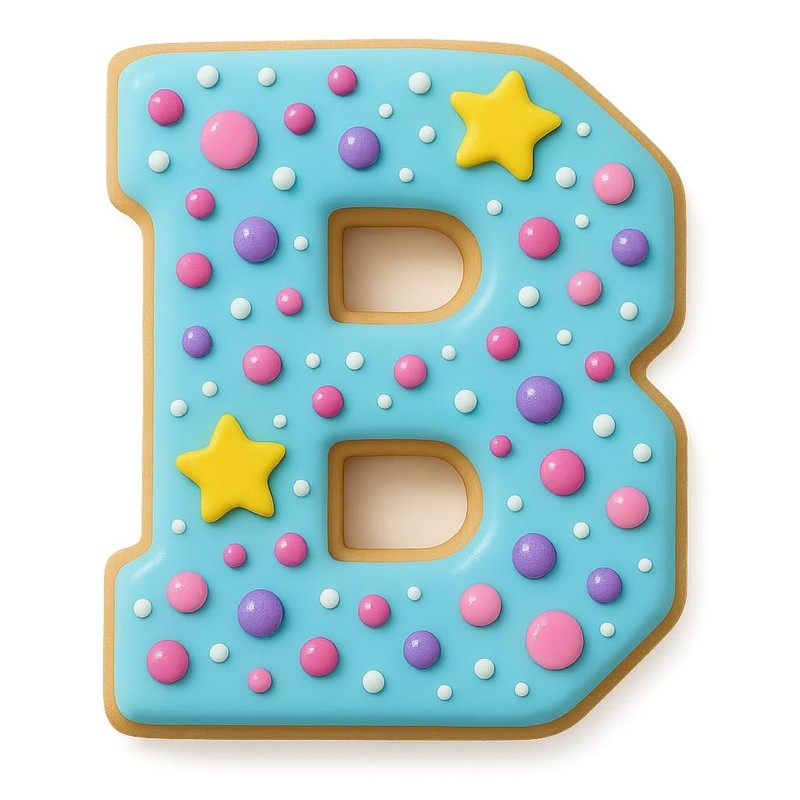 4 inches Varsity Letters Cookie Cutter for Baking & Fondant Clay Gifts - B gallery