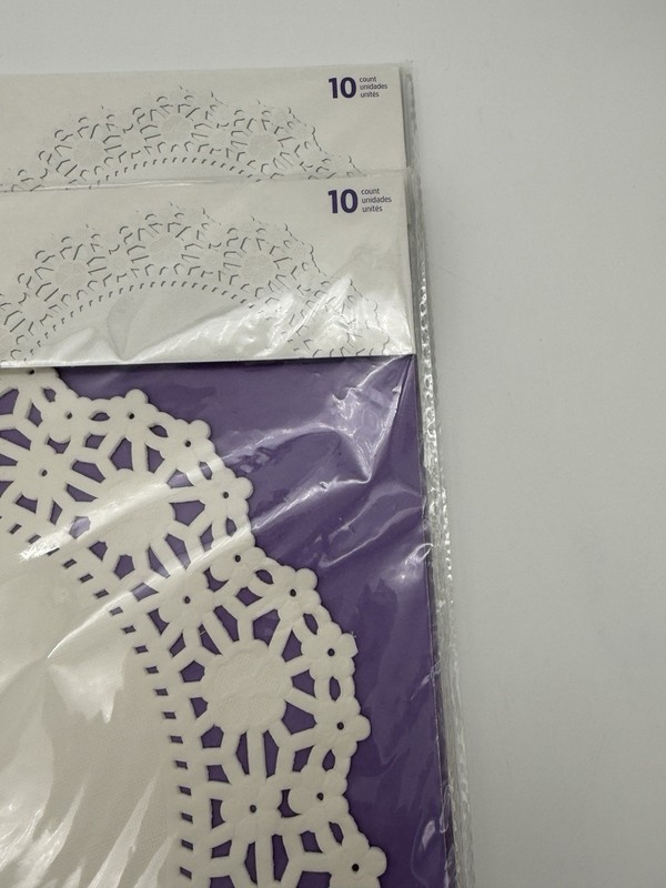 2pk Of 10 WILTON Greaseproof Paper Doilies White 10” X 10” Brand New gallery