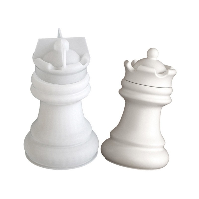 Silicone Crafting Mold Creating Chess Themed Tealight Holder Moulds