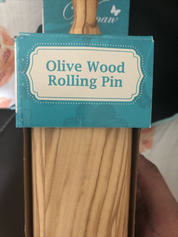 Pioneer Woman Olive Wood Rolling Pin • 19.5 inch gallery