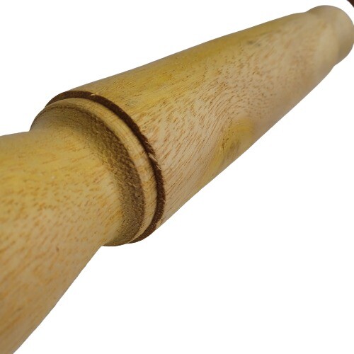 Wooden Rolling Pin Roller Maker Chapatti Roti Pan Cake Two Handles Ceylon New gallery