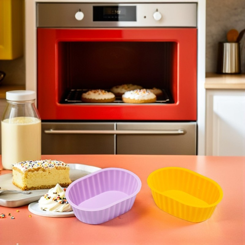 12 Pcs Cheese Cake Baking Mold Cheesecake Slice Silicone Dessert Molds gallery