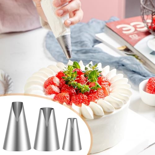3 Pieces V-shaped Piping Tips Set, Russian Piping Tip Set, Cake Decorating gallery