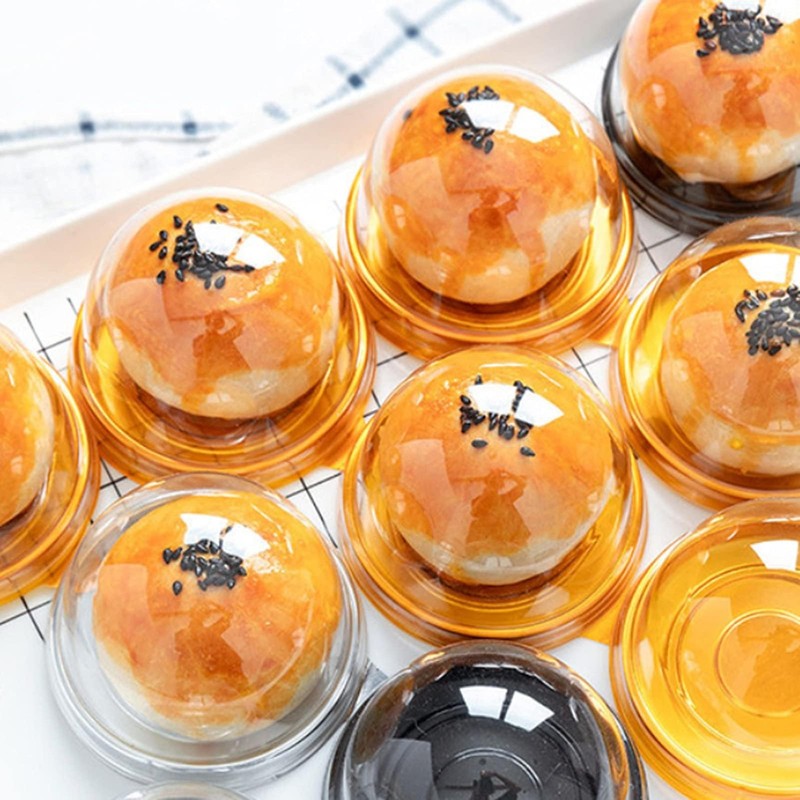 Clear Plastic Mini Cupcake Container, 50 Piece Mooncake Boxes Cupcake Contain... gallery