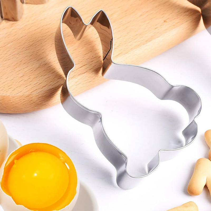 Easter Cookie Cutter Set - 10 Pieces - Easter Bunny, Egg, Chick, Carrot, Rabbit, gallery