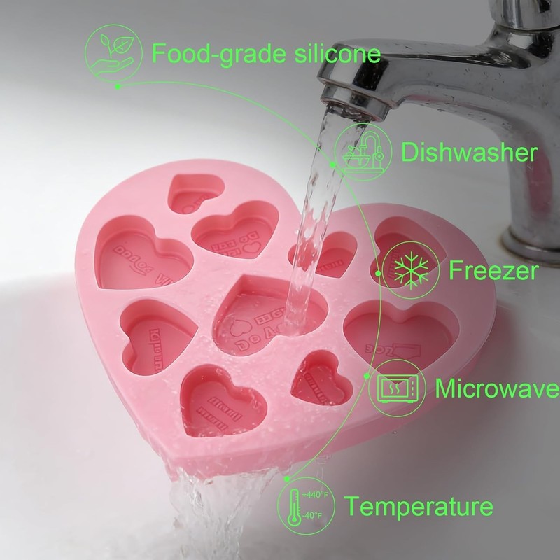 Silicone Baking Molds in Heart Shape, Perfect for Romantic Occasions and Gifts gallery