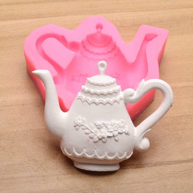 Soap Molds Silicone Craft Mold Handmade Soap Craft 3D Cartoon Cute Teapot Shape gallery