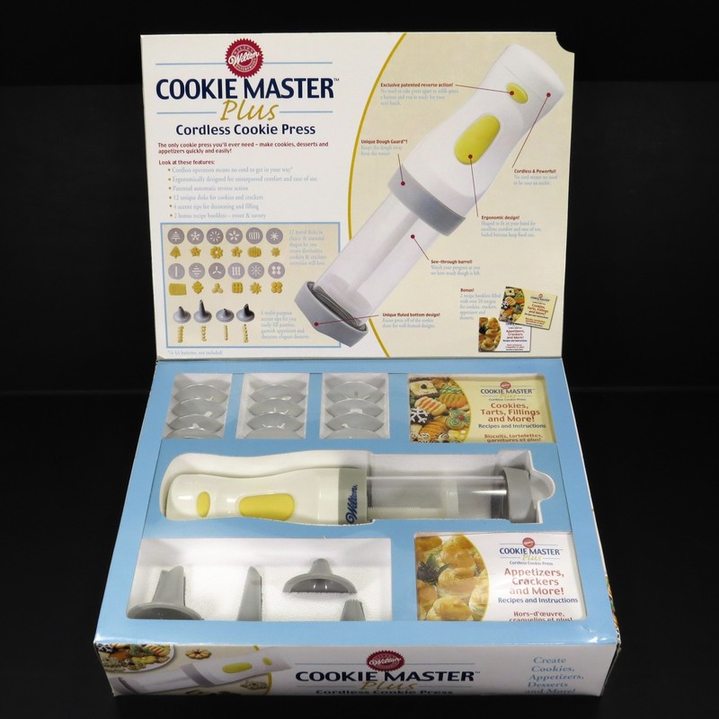 Wilton Cookie Master Plus Cordless Cookie Press SEALED - NEW! 2003 20+ Yrs Old! gallery