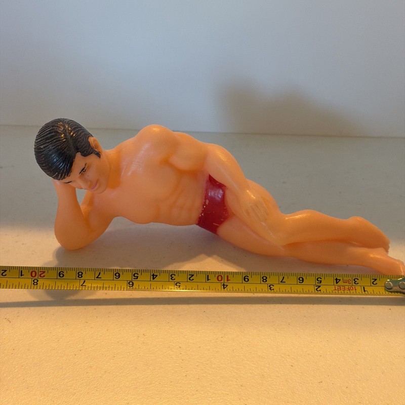 Bakery Crafts Muscle Man Stud Swim Suit Beach Cake Topper Bachelorette Party Big gallery