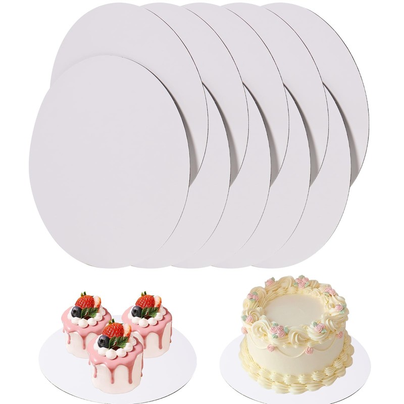 PFAMKEER 40 Pcs Cake Boards,White Cake Boards 9 Inch Round,Food Grade Cardboa... gallery