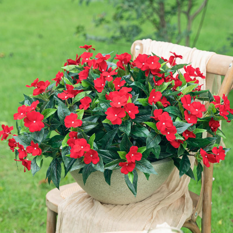 Uqueeten15.7 Fake Flowers Artificial Flowers For Outdoorsilk Artificial