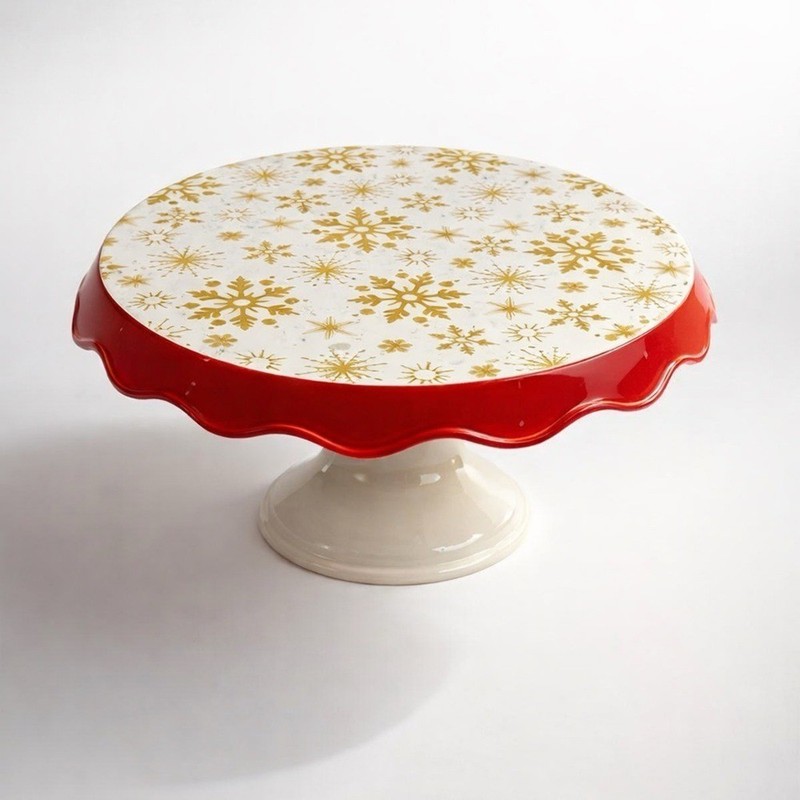 M.STUDIO Red and Gold Cake Stand