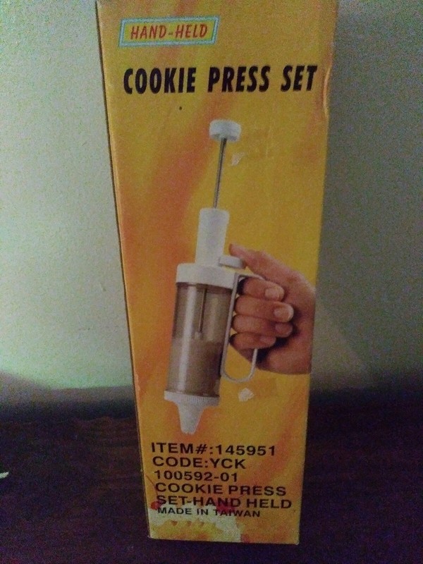 Hand Held Cookie Press Set 24 Decorating Discs 6 Decorating Tips NIB. Easy / Fun gallery