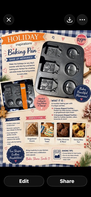 Holiday Inspirations Halloween decorative bake ware cookie molds House Pumpkin