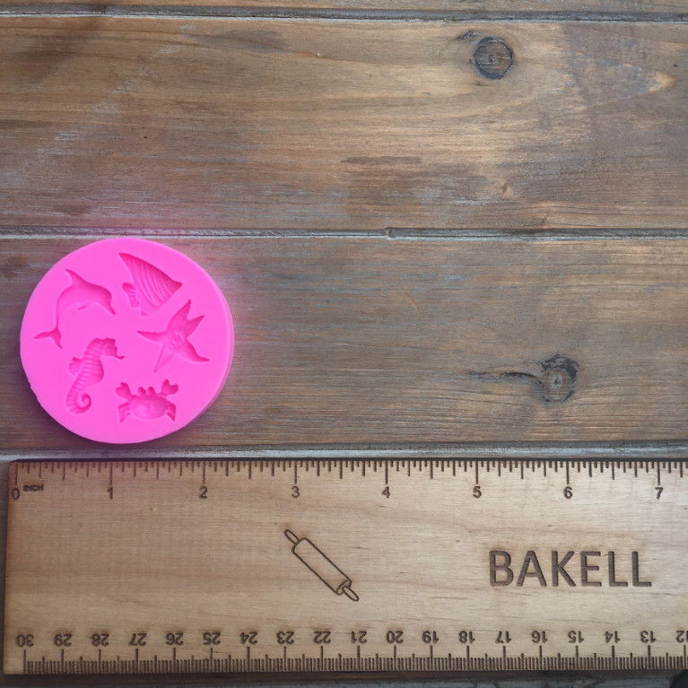 Small Sea Animals Silicone Mold | Bakell® gallery